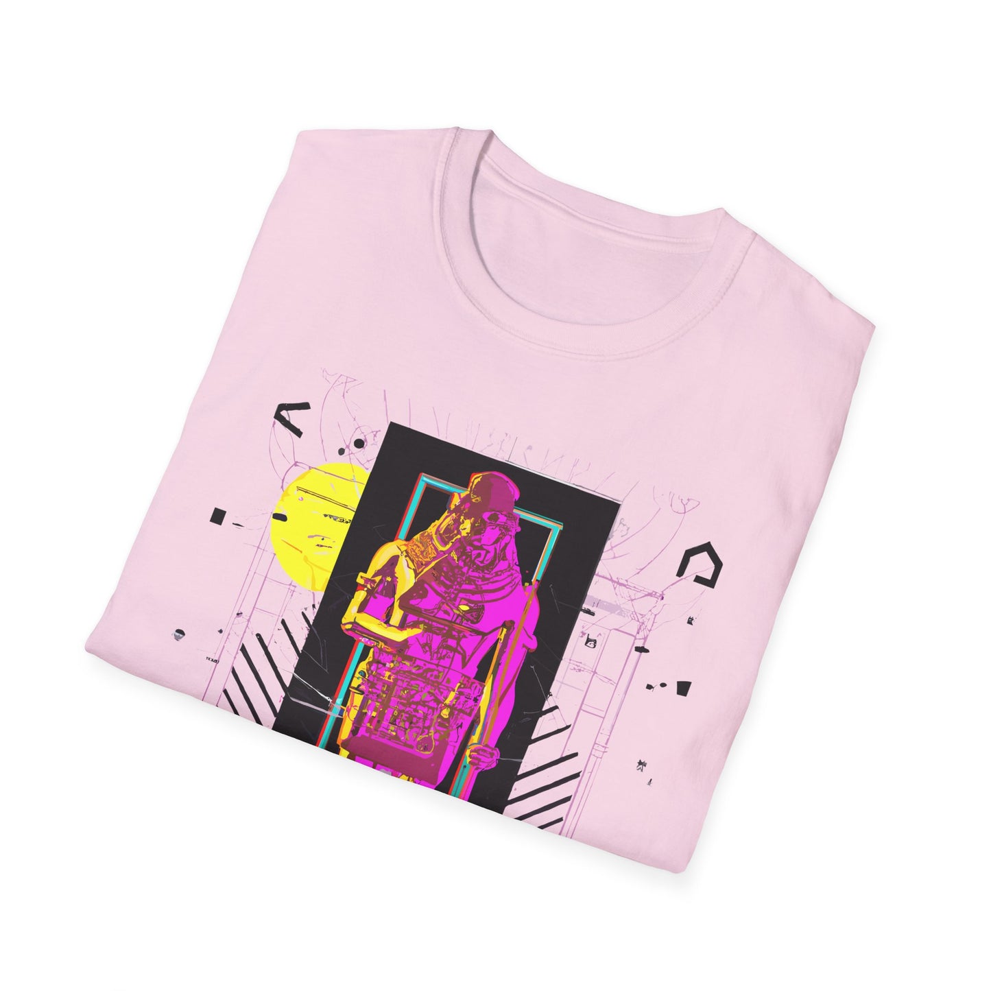 Anunakiz Neon Anunnaki Guardian Unisex Softstyle T-Shirt