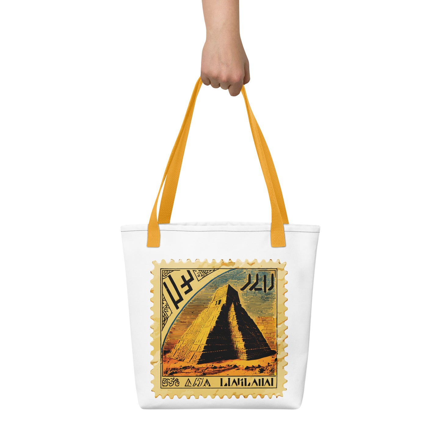 Anunakiz Sumerian Ziggurat Stamp Tote bag