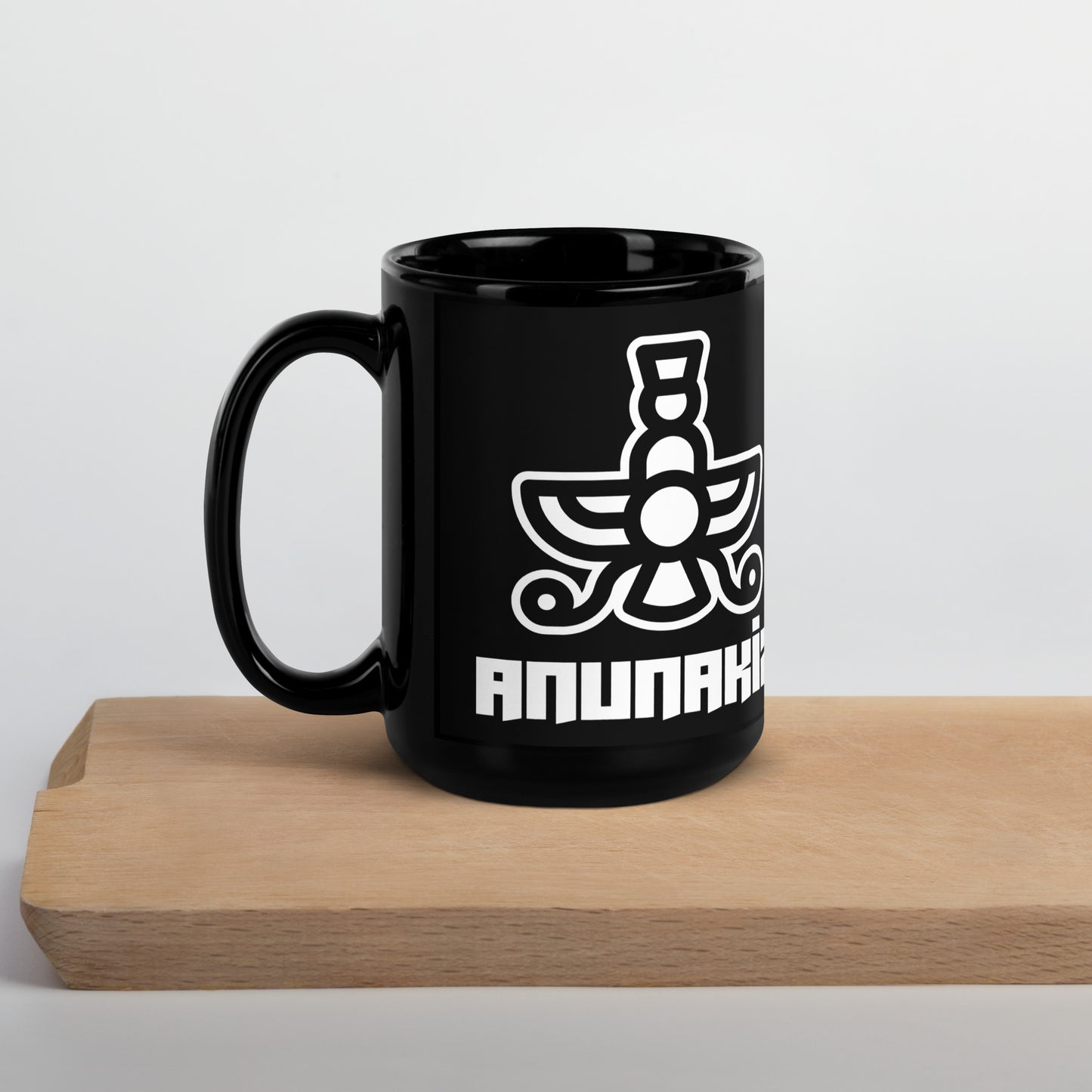 Anunakiz 777 Logo Black Glossy Mug