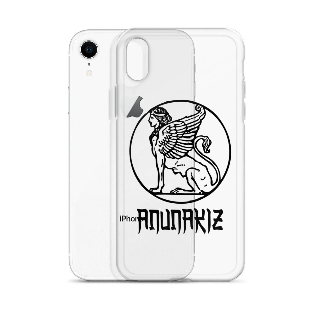 Anunakiz Sumerian Lammasu Logo Black Clear Case for iPhone®
