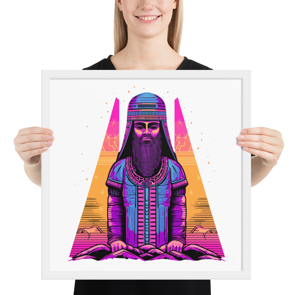 Anunakiz Space Hammurabi Framed poster