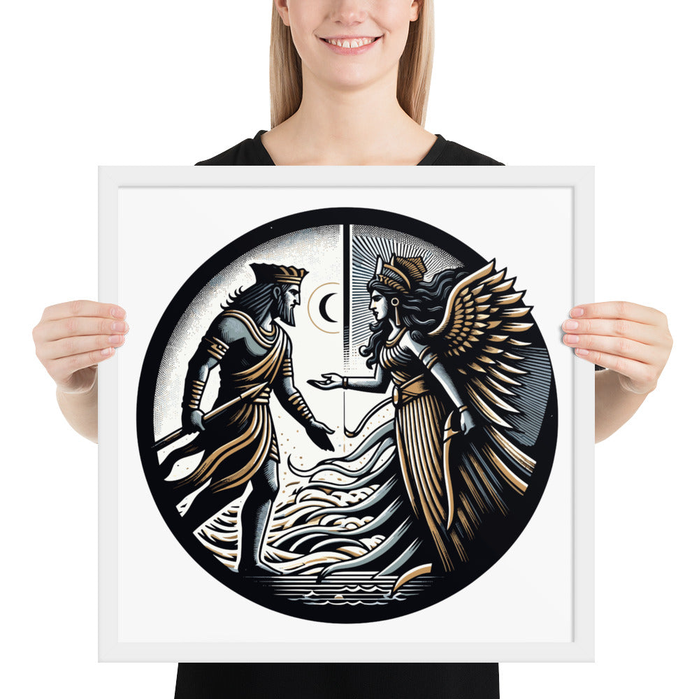 Anunakiz Gilgamesh & Ishtar Framed poster