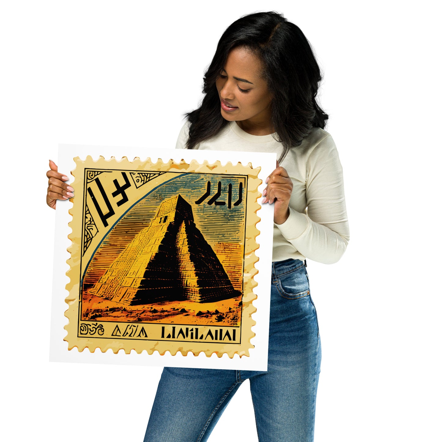 Anunakiz Ziggurat Stamp Poster