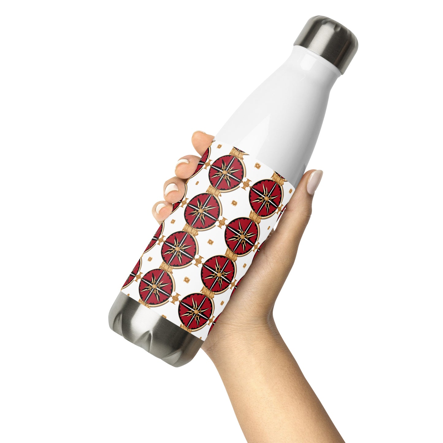 Anunakiz Akkadian Shields Pattern Stainless steel water bottle