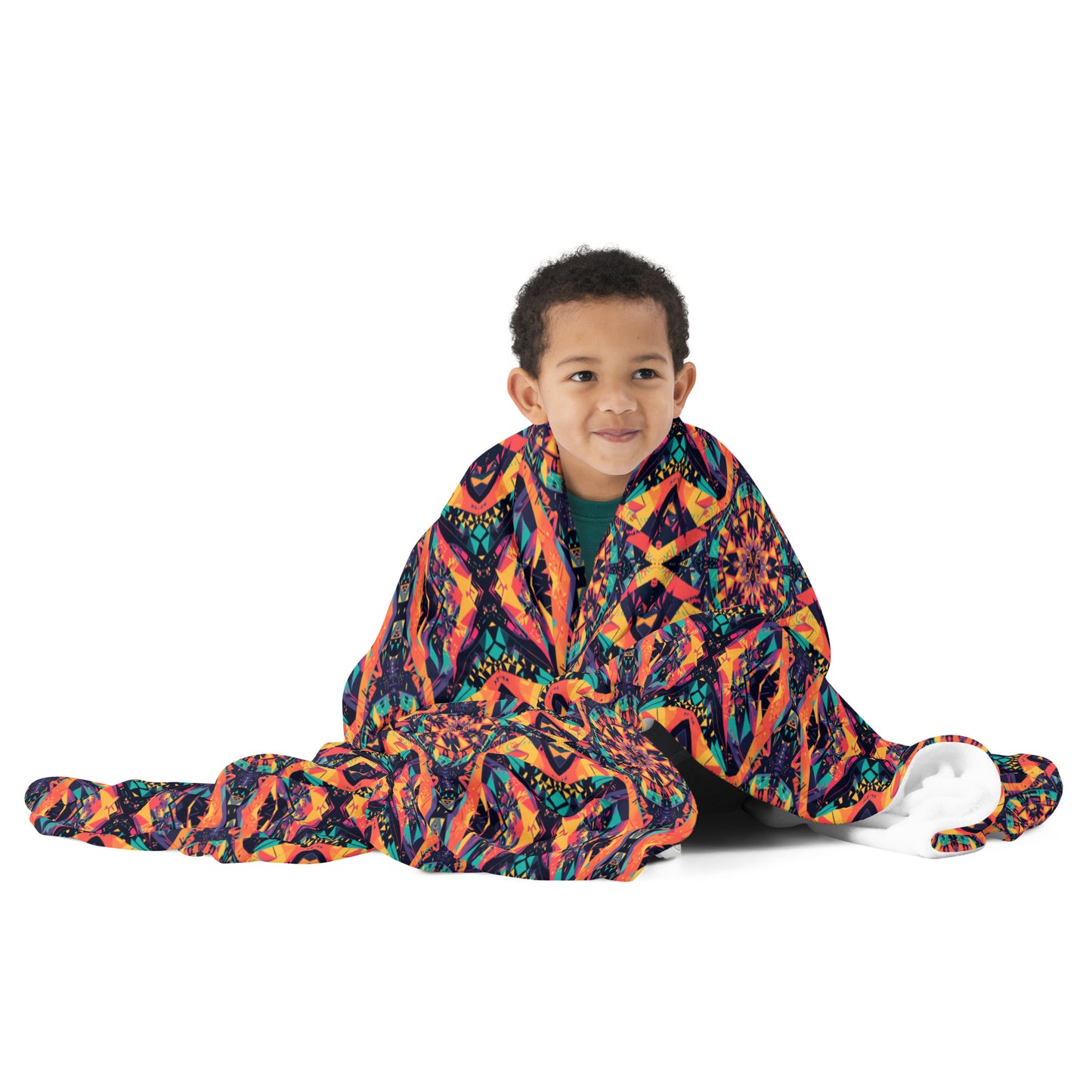 Anunakiz Psychedelic Pattern Throw Blanket