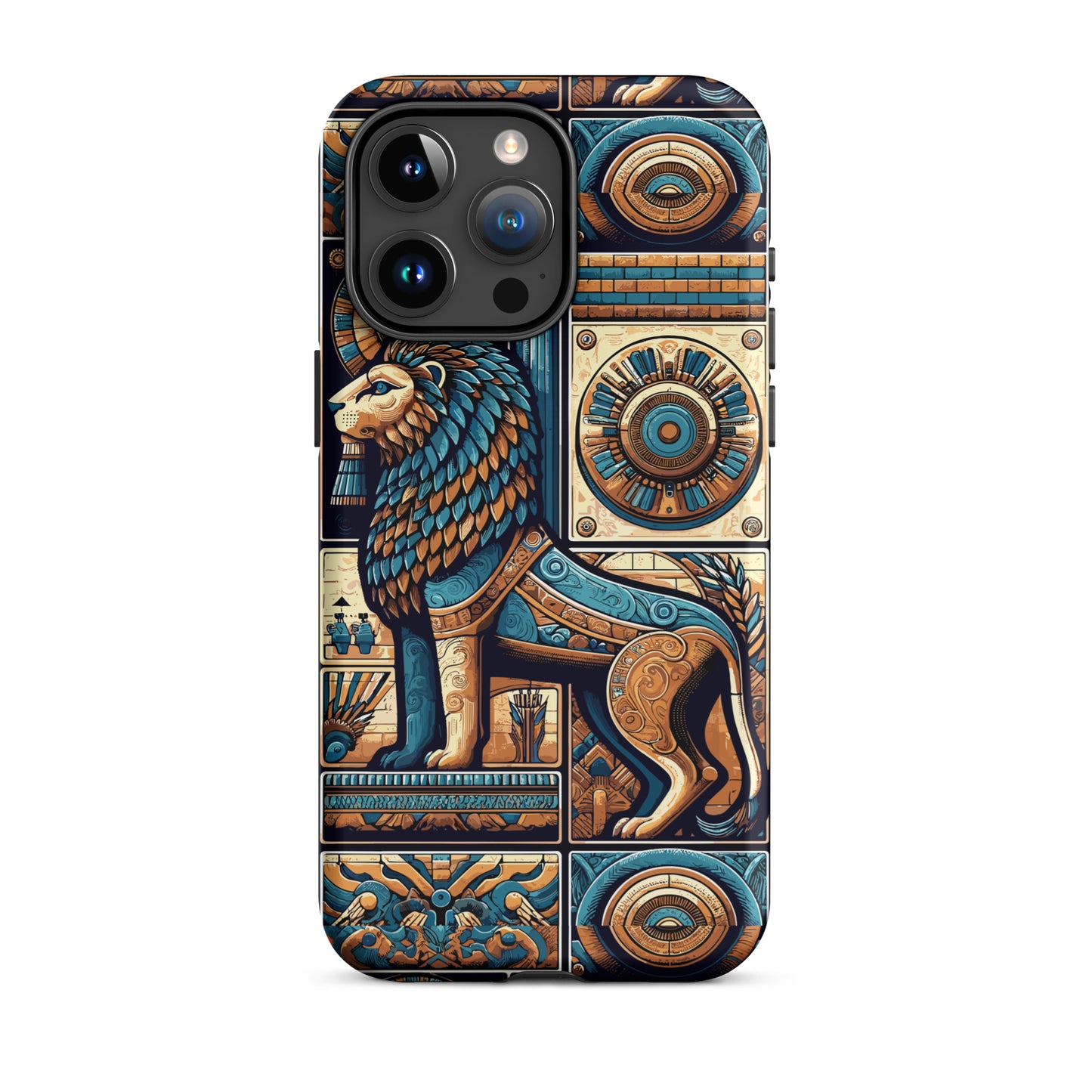 Anunakiz Lion Of Babylone Geometric Tough Case for iPhone®