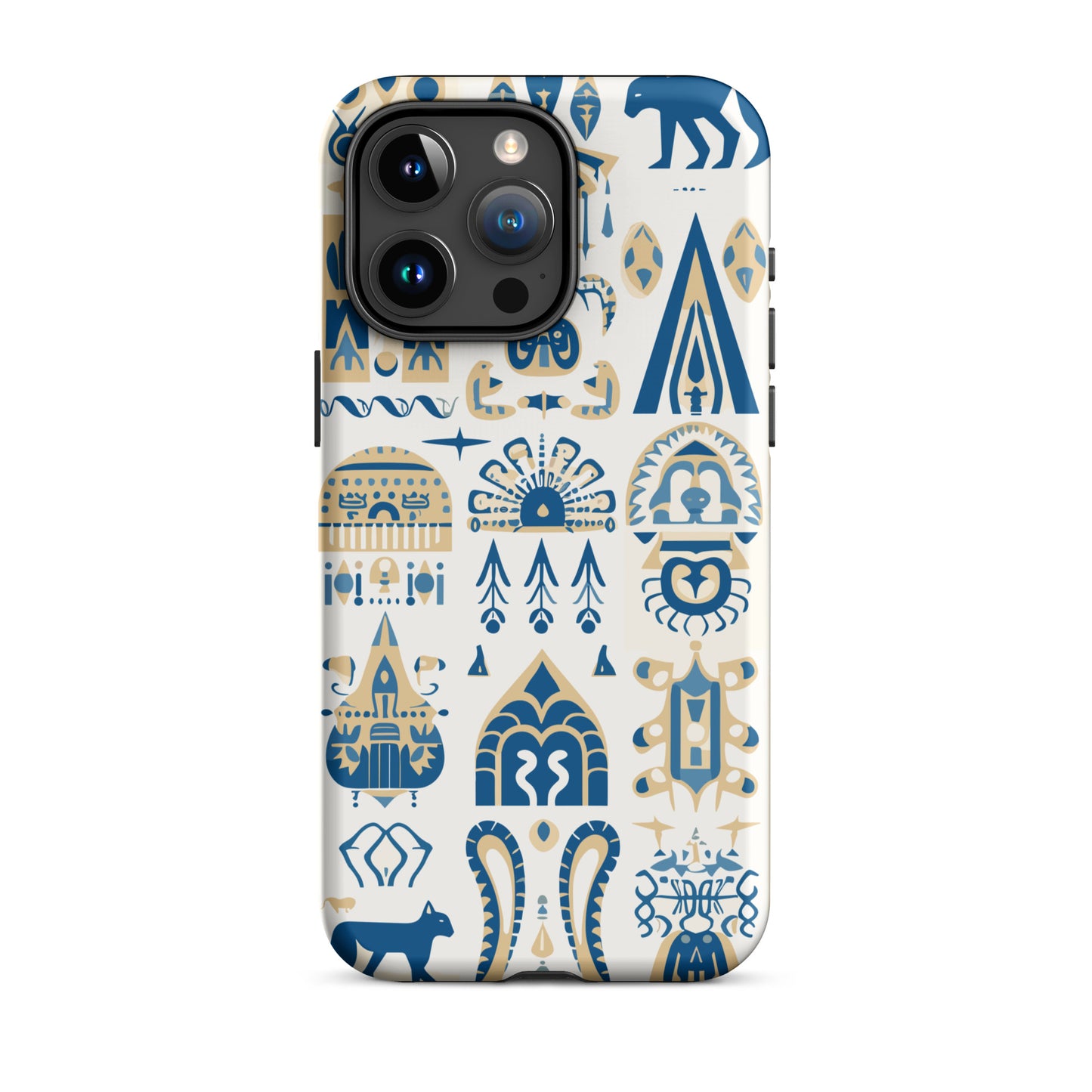 Anunakiz Babylonian Animal Light Blue Pattern Tough Case for iPhone®