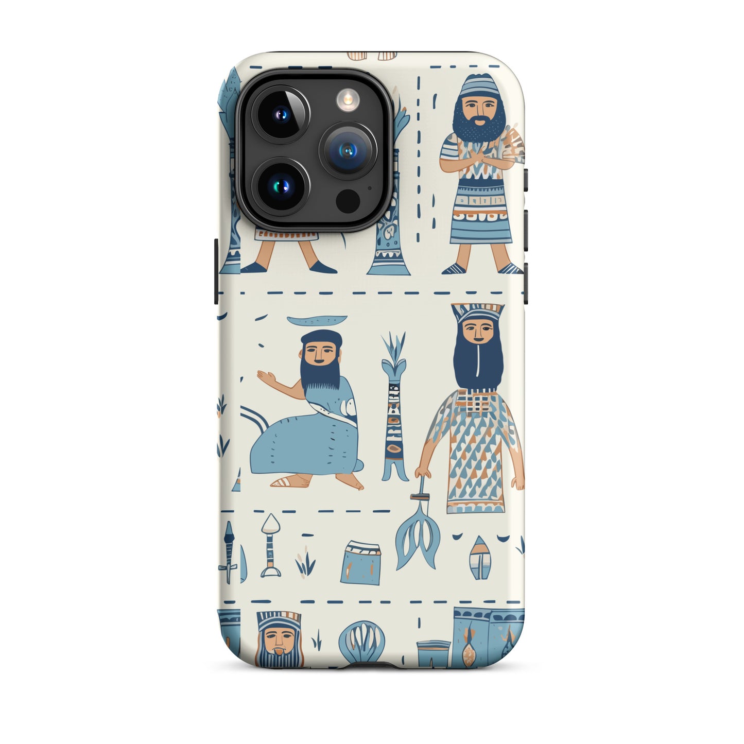 Anunakiz Hammurabi & Court Cartoon Pattern Tough Case for iPhone®