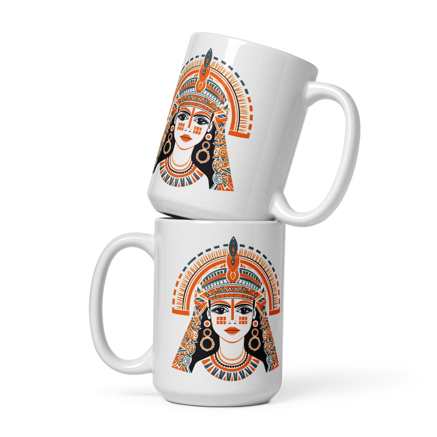 Anunakiz Sumerian Princess White glossy mug