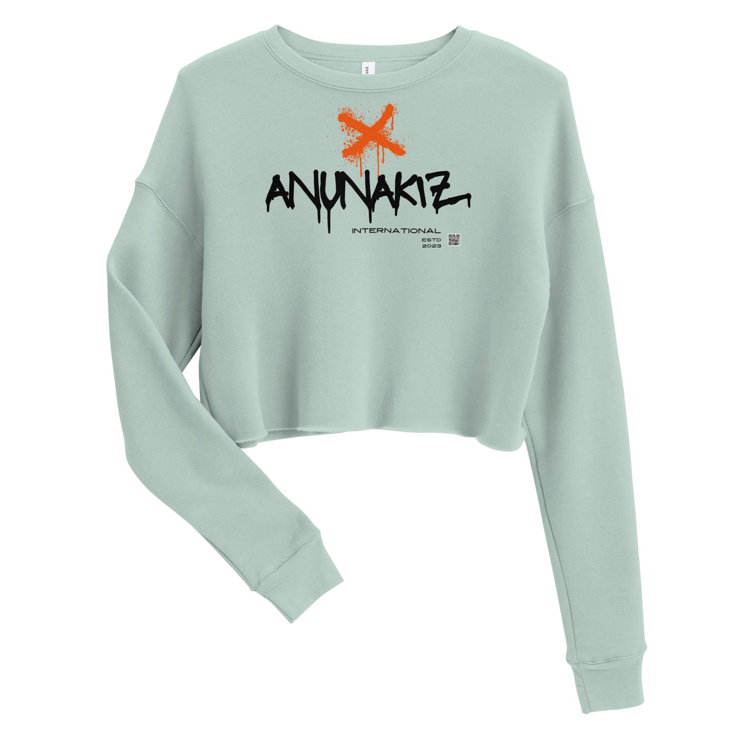 Anunakiz Graffiti Crop Sweatshirt