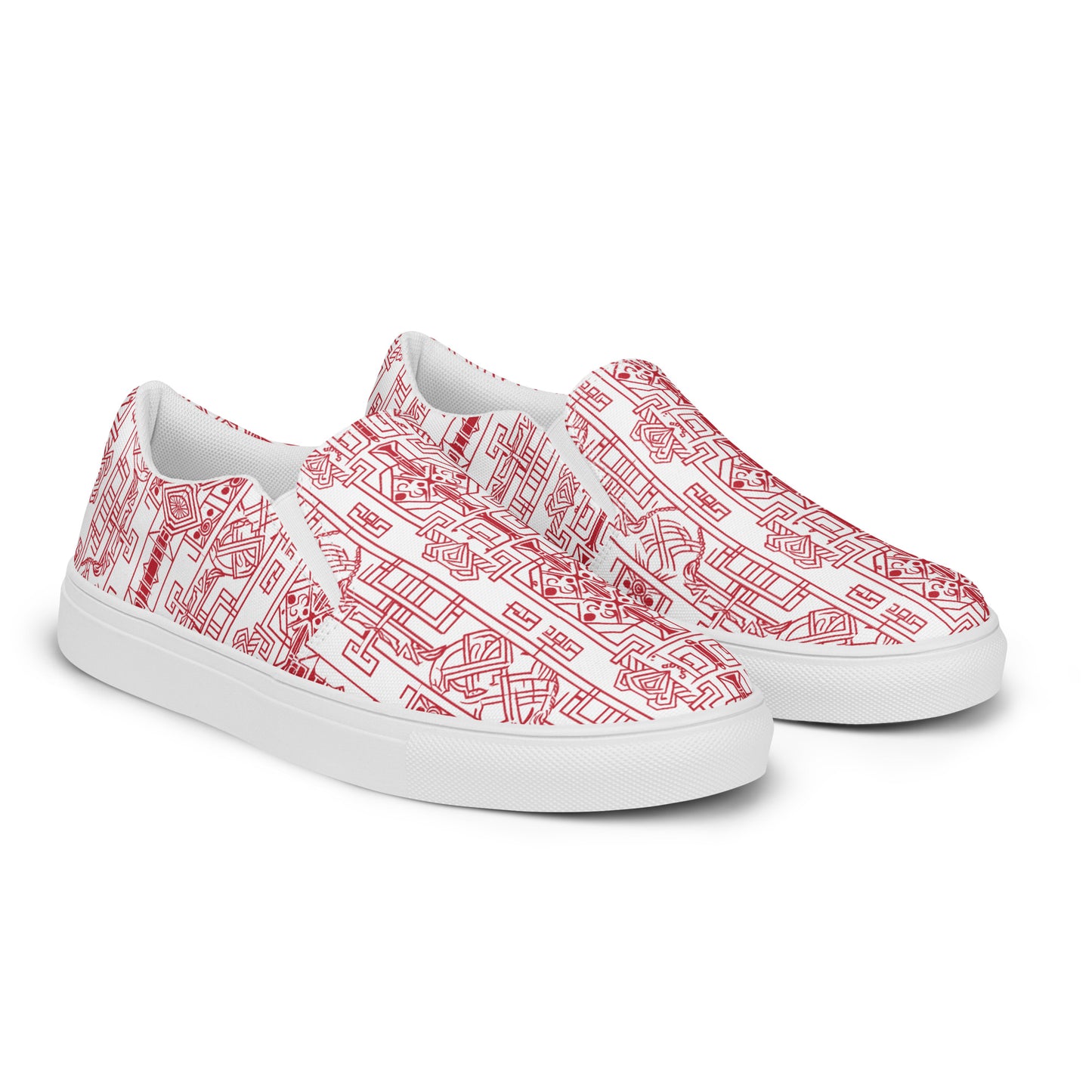 Anunakiz Sumerian Geometry Women’s slip-on canvas shoes