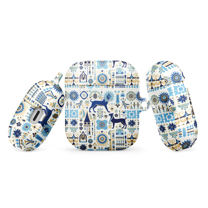 Anunakiz Babylonian Animal Blue Pattern Case for AirPods®