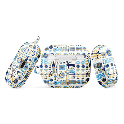 Anunakiz Babylonian Animal Blue Pattern Case for AirPods®