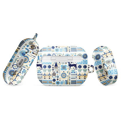 Anunakiz Babylonian Animal Blue Pattern Case for AirPods®