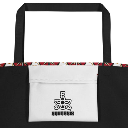 Anunakiz Akkadian Shields All-Over Print Large Tote Bag