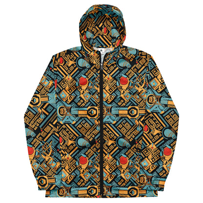 Anunakiz Eridu Pattern Men’s windbreaker