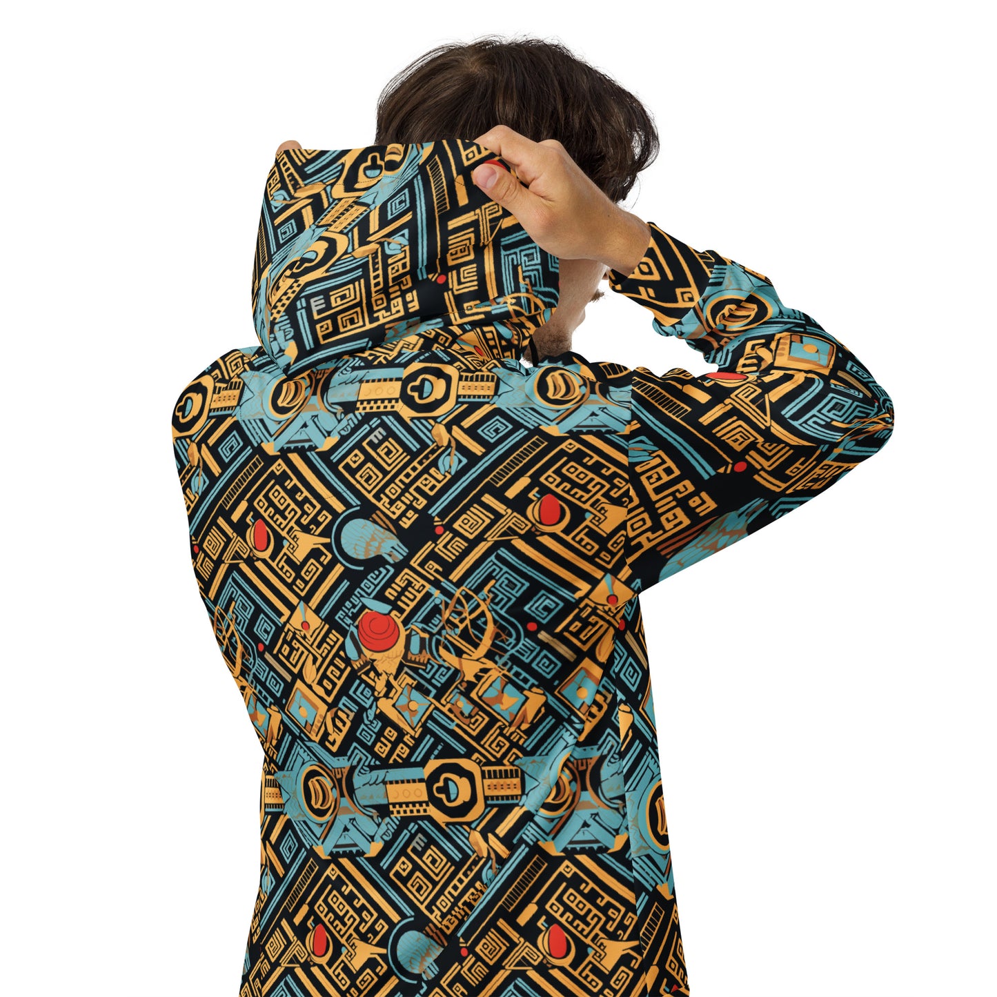 Anunakiz Eridu Pattern Unisex zip hoodie
