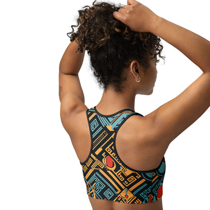 Anunakiz Eridu Pattern Sports bra