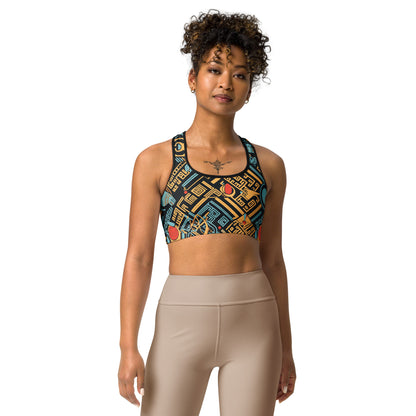 Anunakiz Eridu Pattern Sports bra