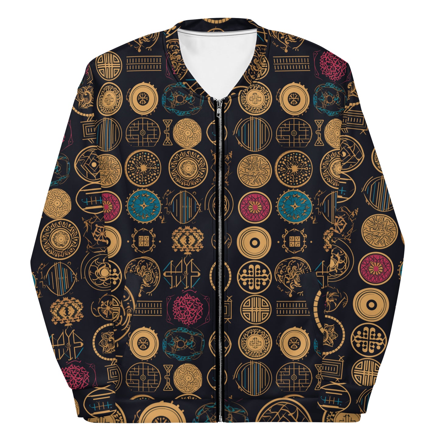 Anunakiz Mesopotamian Symbols Unisex Bomber Jacket