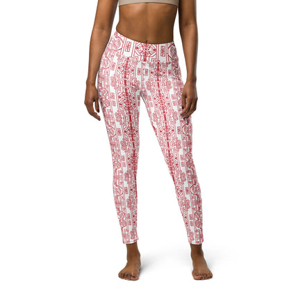 Anunakiz Mesopotamian Geometry Yoga Leggings