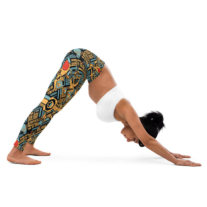 Anunakiz Eridu Pattern Yoga Leggings