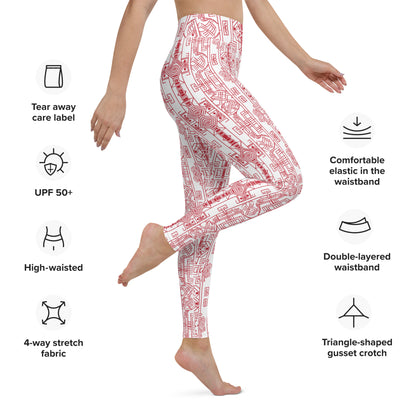 Anunakiz Mesopotamian Geometry Yoga Leggings