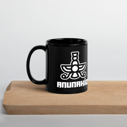 Anunakiz 777 Logo Black Glossy Mug