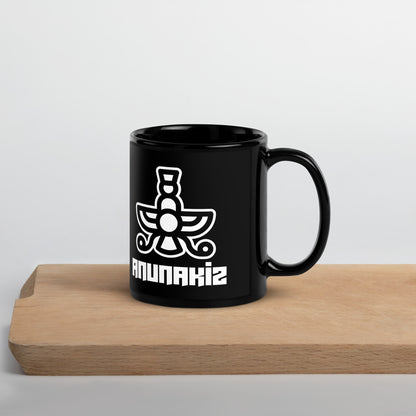 Anunakiz 777 Logo Black Glossy Mug