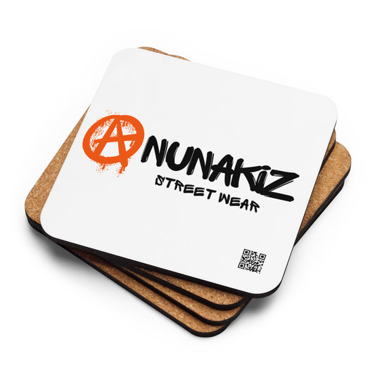 Anunakiz Anarchy Streetwear Logo Cork-back coaster