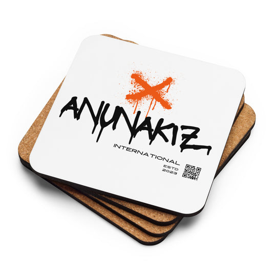 Anunakiz Graffiti Logo Cork-back coaster