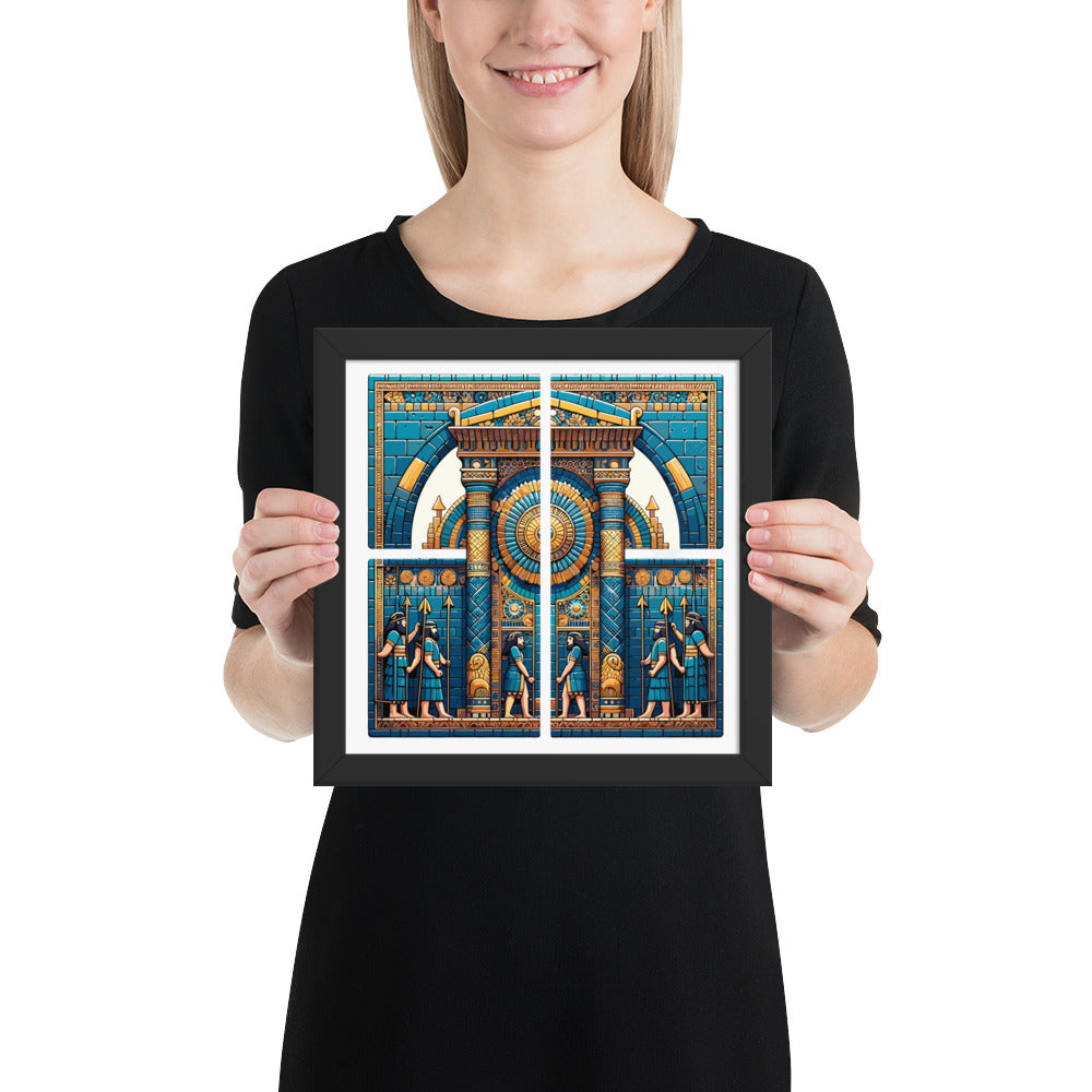 Anunakiz Babylonian Gate Framed poster
