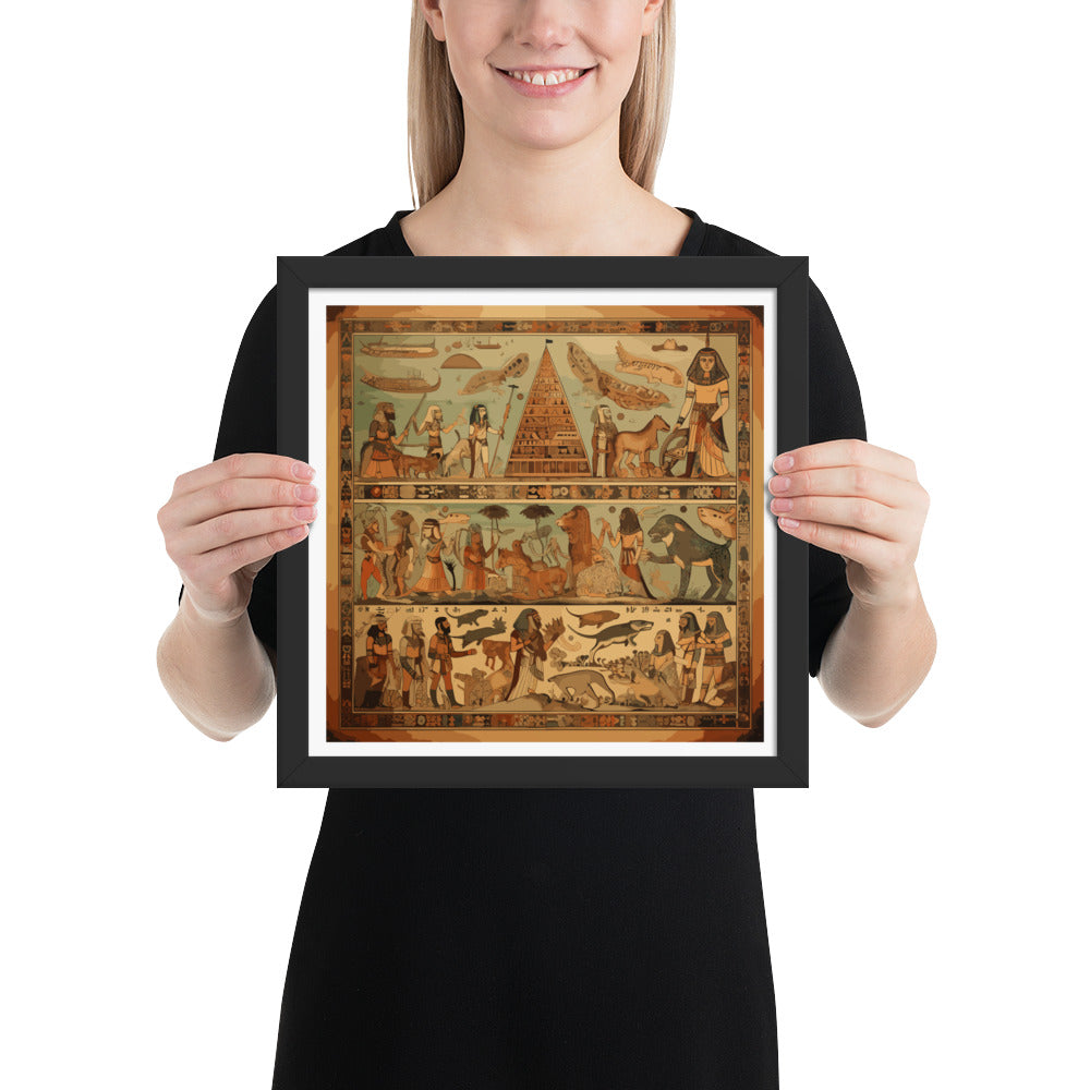 Anunakiz Mesopotamian Scenes Framed poster