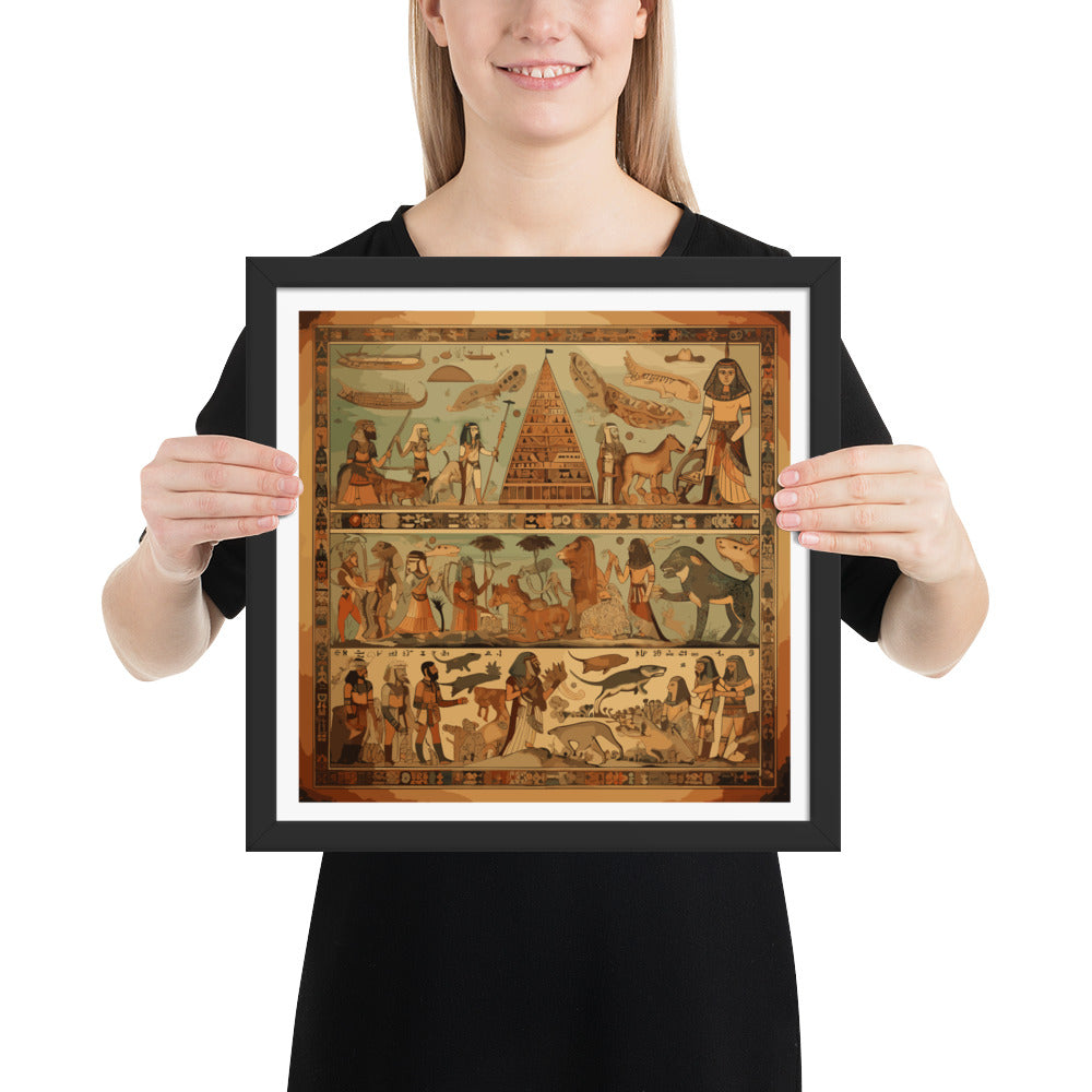 Anunakiz Mesopotamian Scenes Framed poster