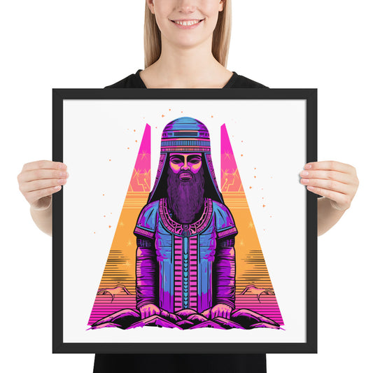 Anunakiz Space Hammurabi Framed poster