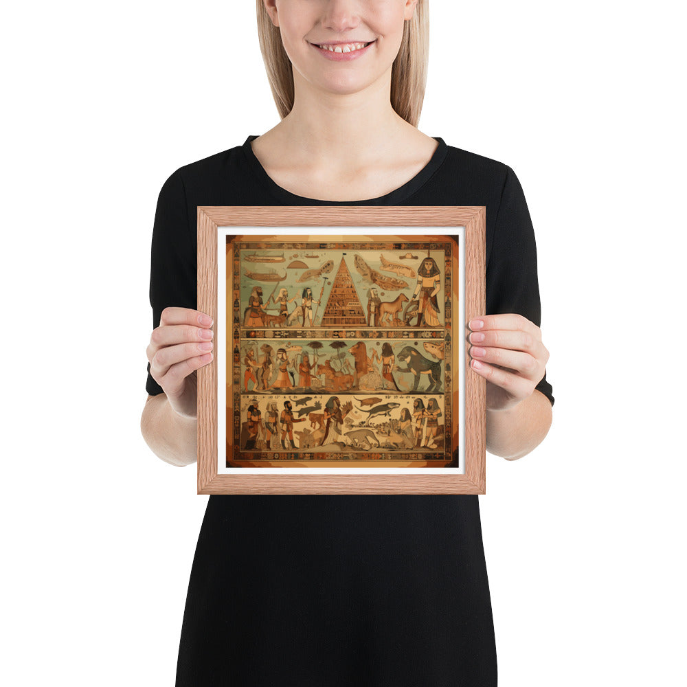 Anunakiz Mesopotamian Scenes Framed poster