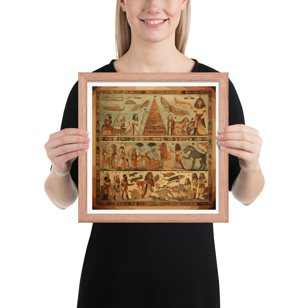 Anunakiz Mesopotamian Scenes Framed poster
