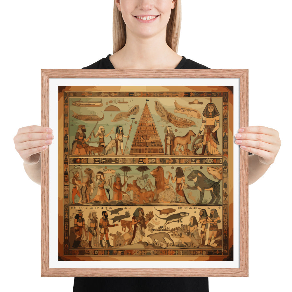 Anunakiz Mesopotamian Scenes Framed poster