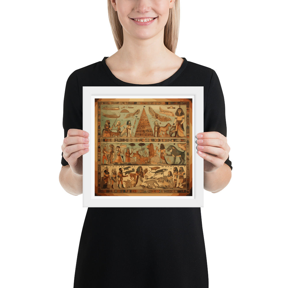 Anunakiz Mesopotamian Scenes Framed poster