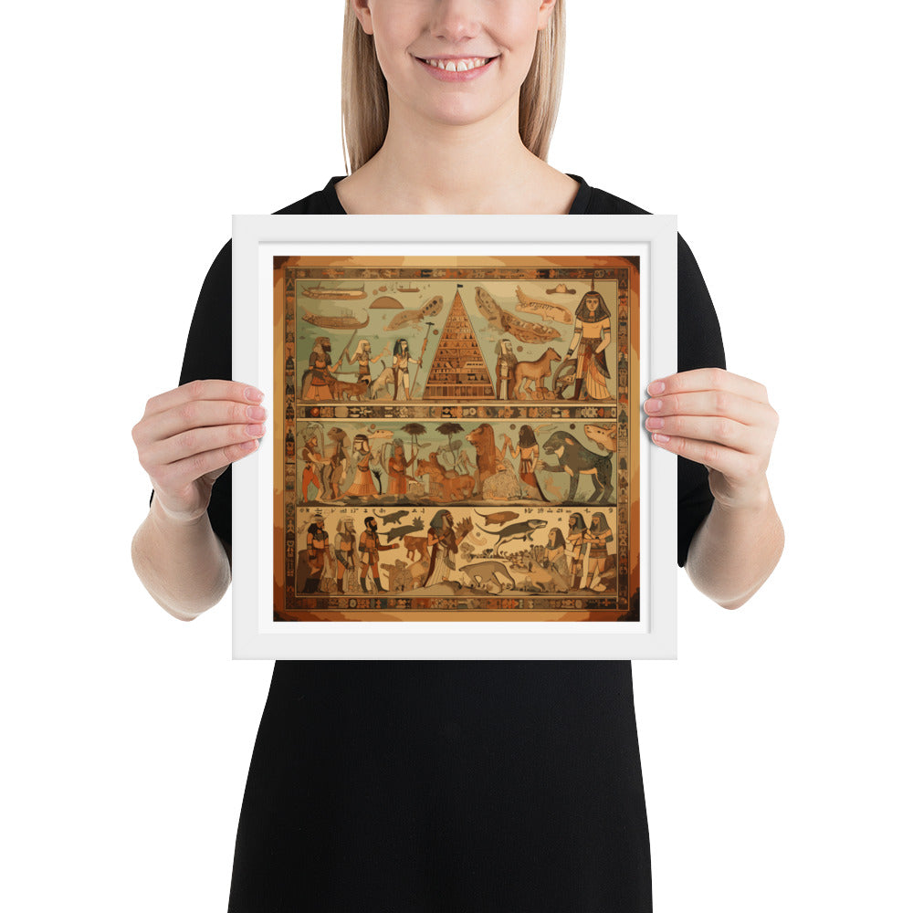 Anunakiz Mesopotamian Scenes Framed poster