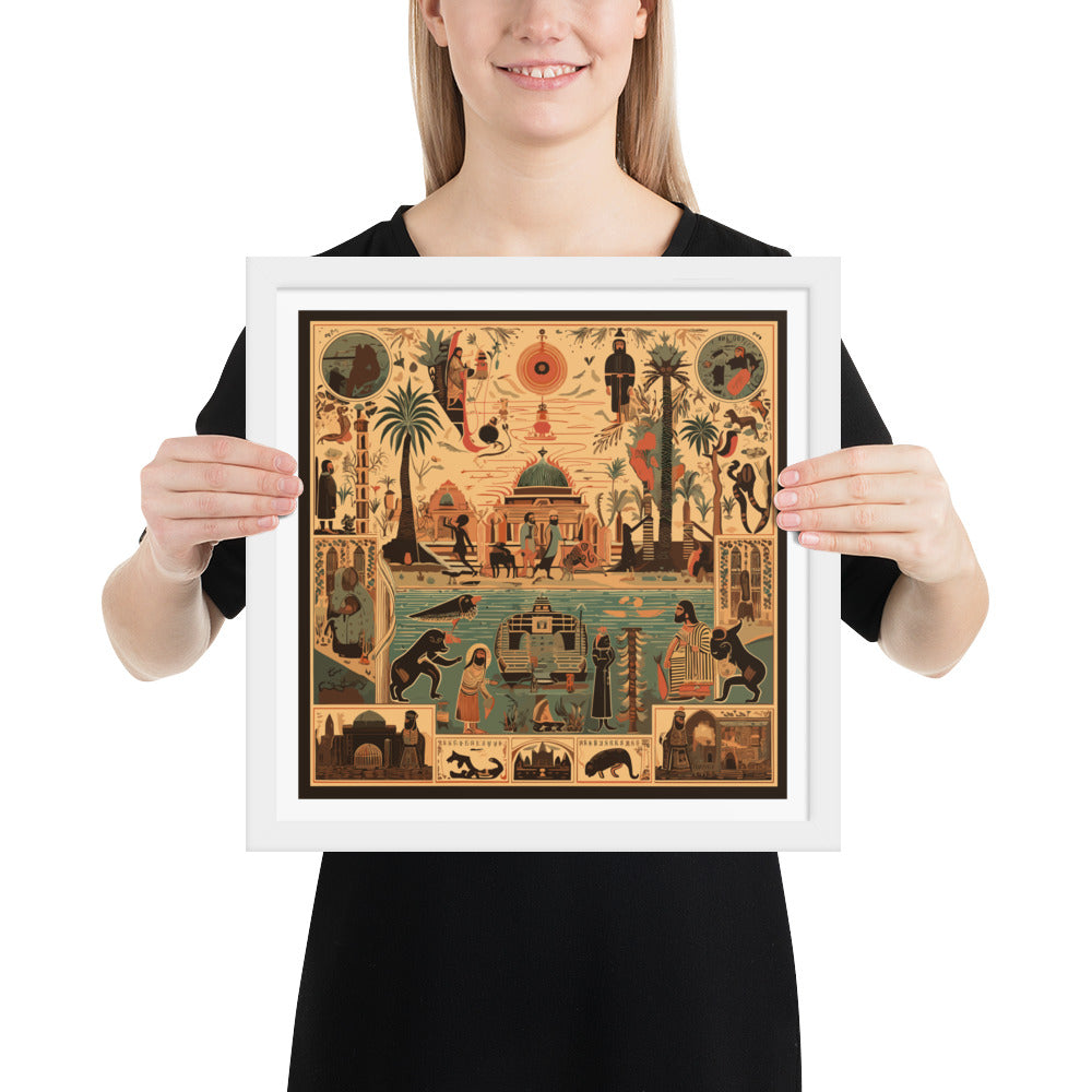 Anunakiz Sumerian Life Framed poster