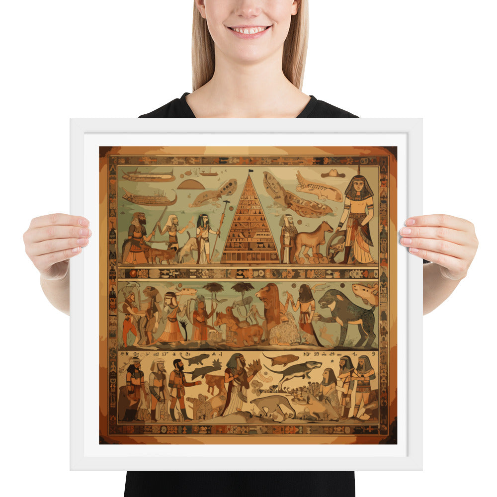 Anunakiz Mesopotamian Scenes Framed poster