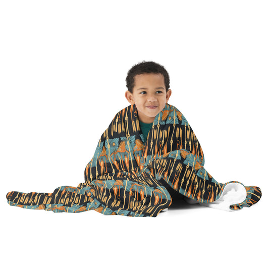 Anunakiz Inanna Pattern Throw Blanket