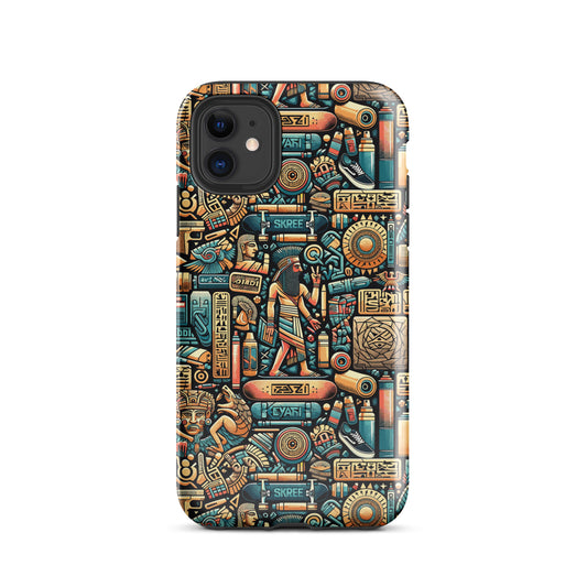 Anunakiz Mesopotamian Gilgamesh Colored Pattern Tough Case for iPhone®