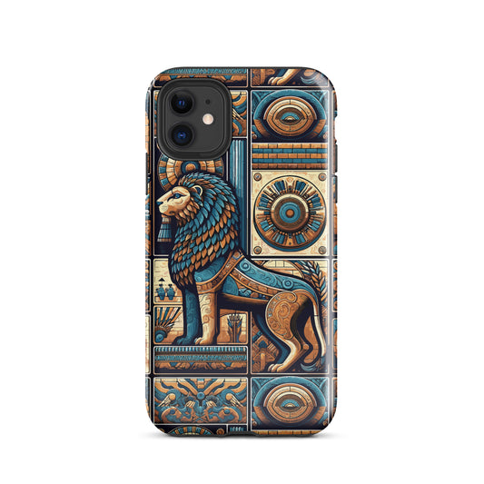 Anunakiz Lion Of Babylone Geometric Tough Case for iPhone®