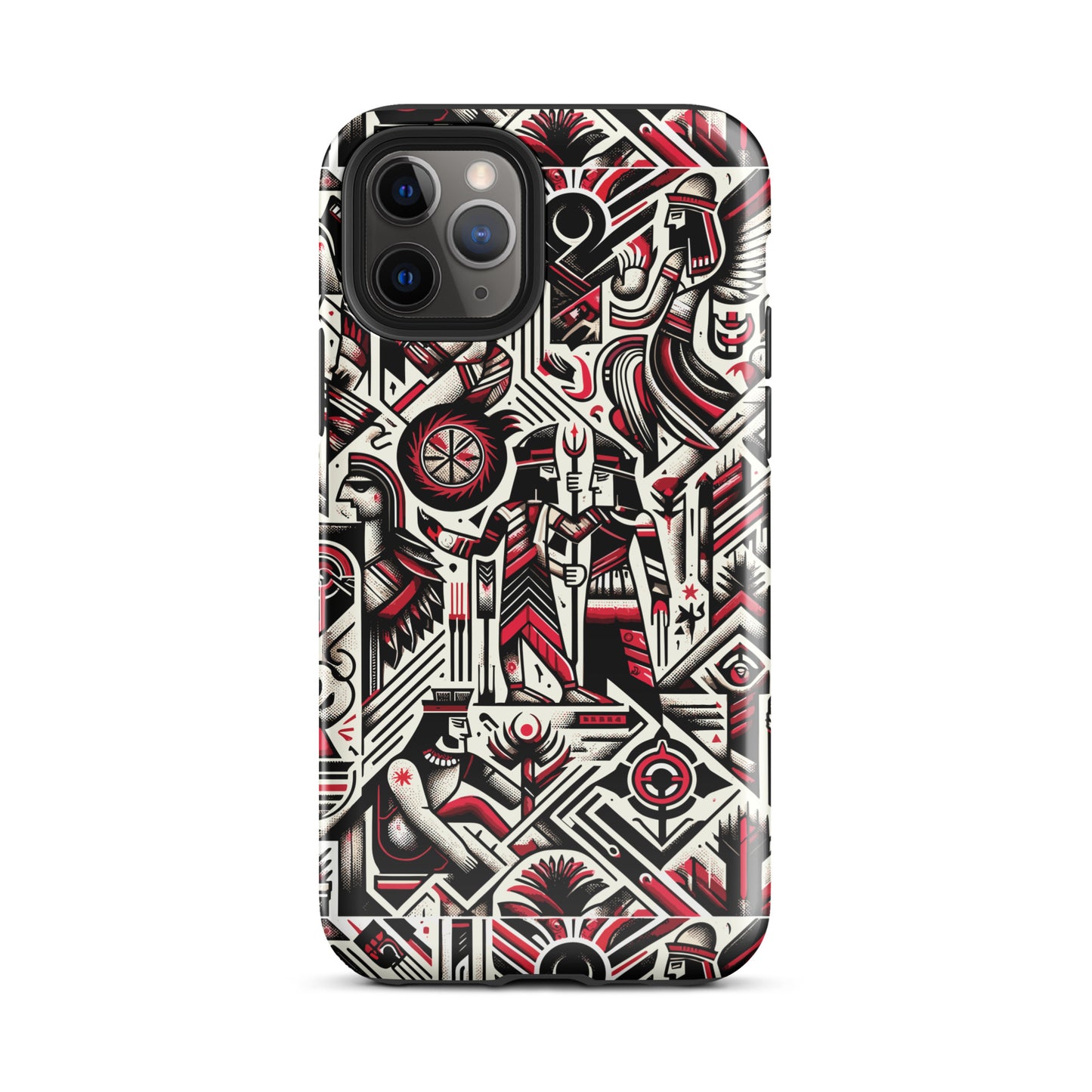 Anunakiz Red & Black Wall Pattern Tough Case for iPhone®