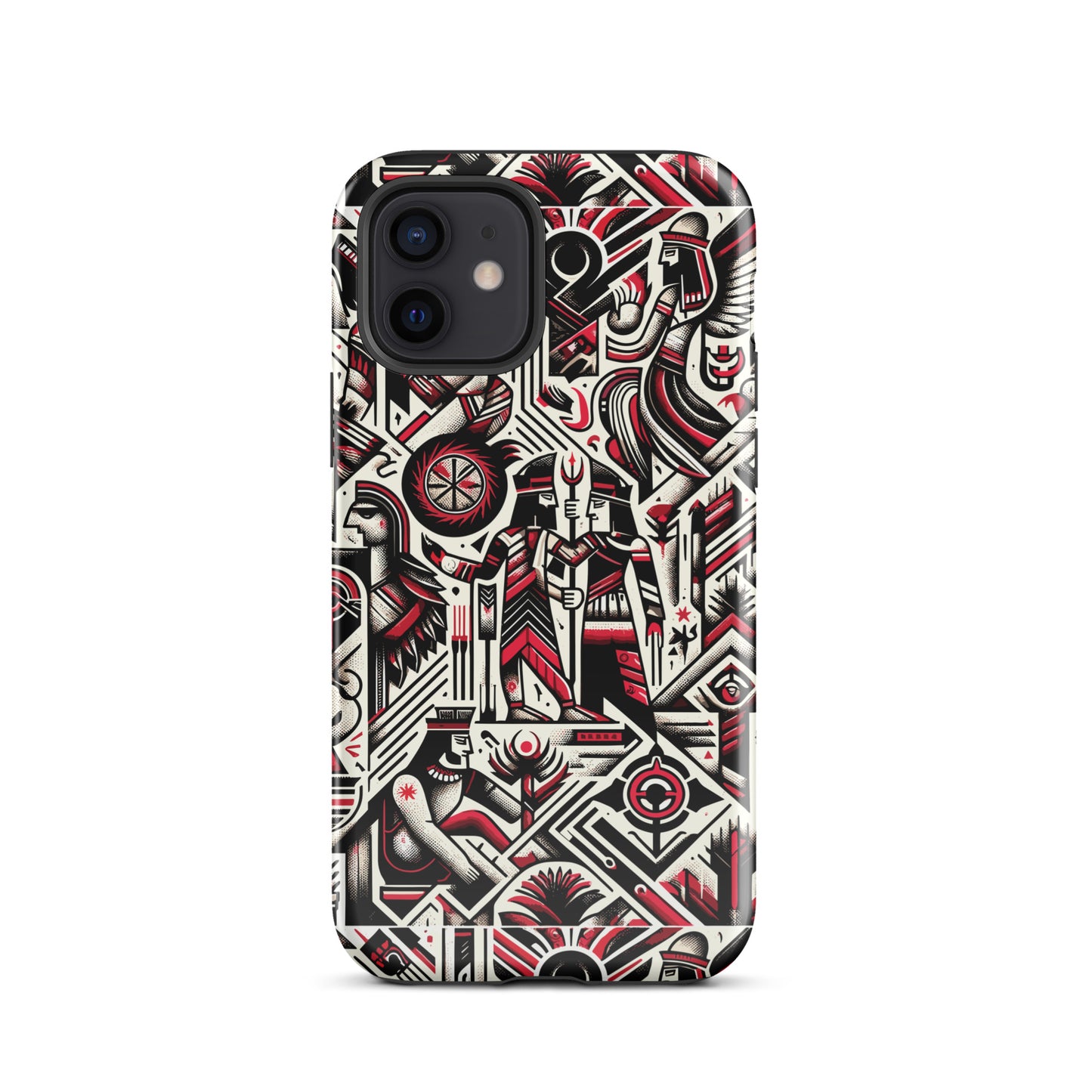 Anunakiz Red & Black Wall Pattern Tough Case for iPhone®