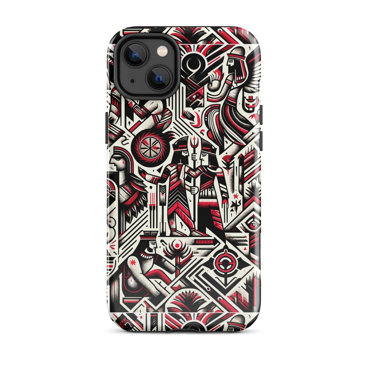 Anunakiz Red & Black Wall Pattern Tough Case for iPhone®