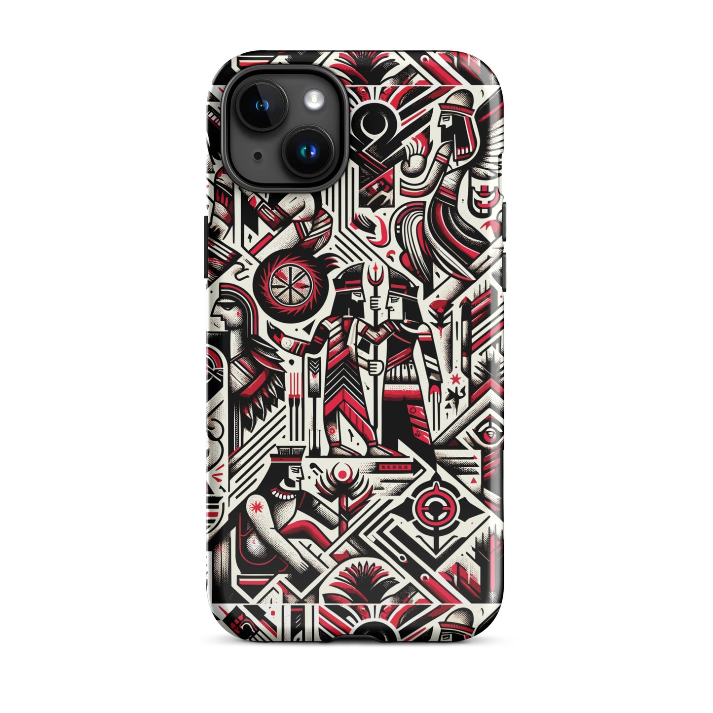 Anunakiz Red & Black Wall Pattern Tough Case for iPhone®
