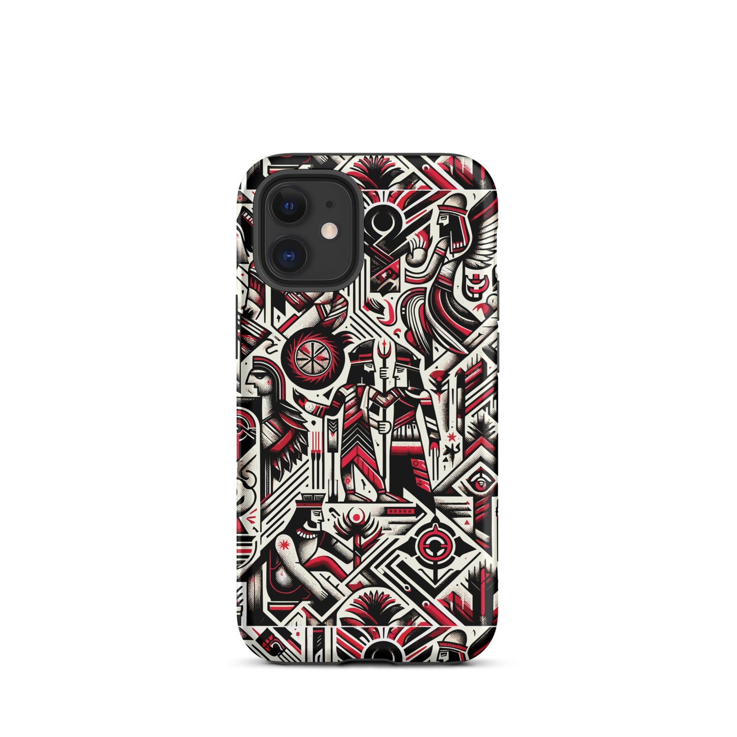 Anunakiz Red & Black Wall Pattern Tough Case for iPhone®